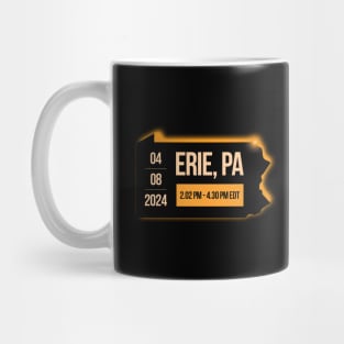 Eclipse 2024 - Pennsylvania State Erie PA USA Mug